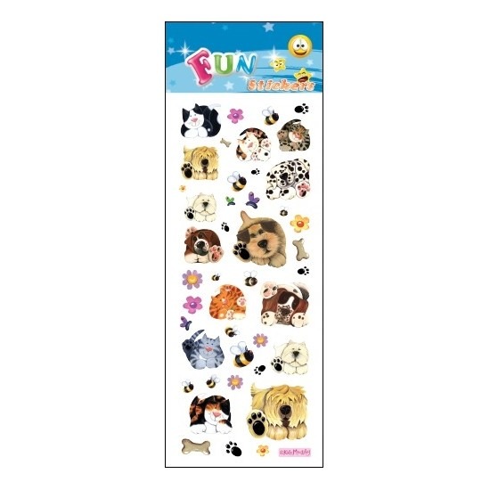 Stickervel honden en katten -