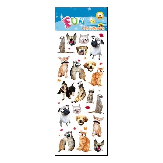 Stickervel dieren funny -