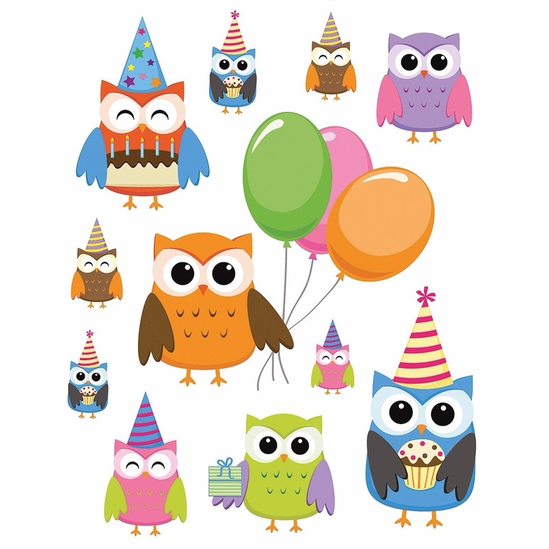 Autoraam stickers uilen -