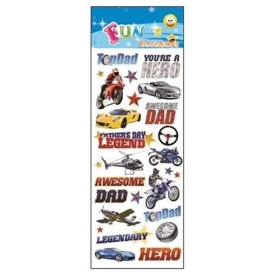 Stickervel vaderdag -