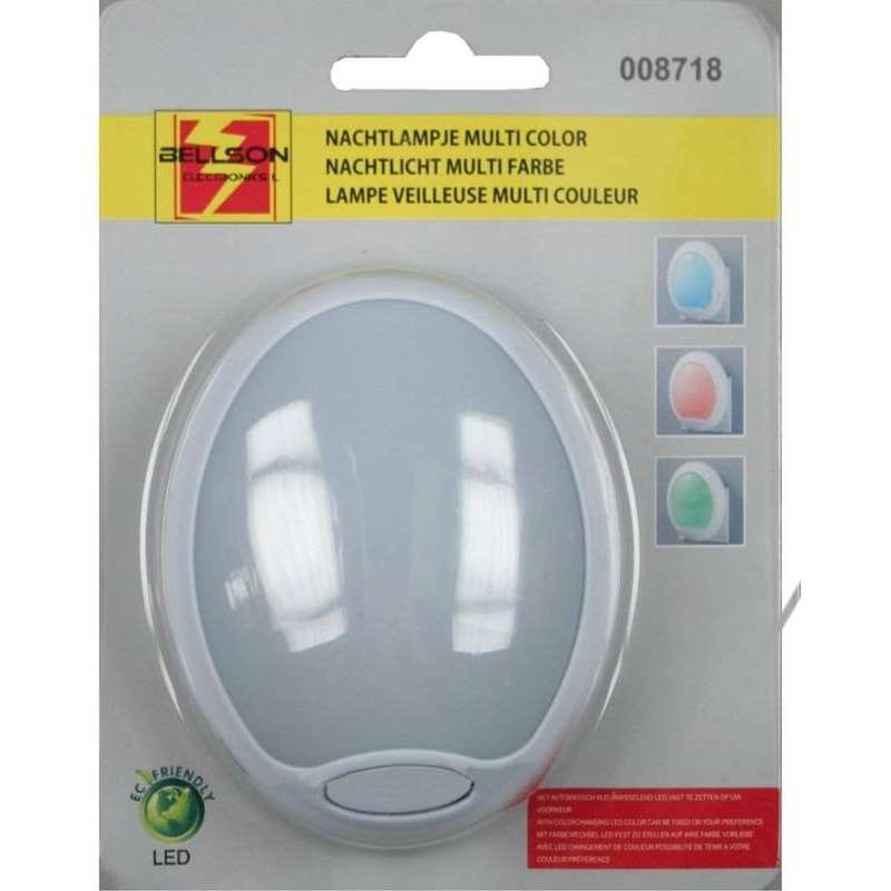 Nachtlampje stopcontact LED rood / blauw / groen -
