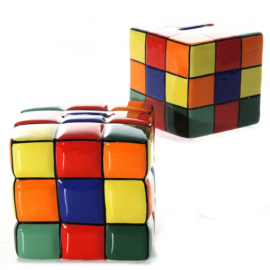 Spaarpot kubus 10 cm -