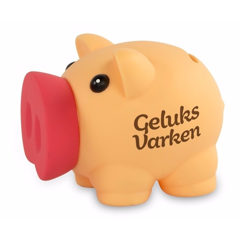 Cadeau spaarpot/Spaarvarken - Geluksvarken - 10 cm - Kinderen -