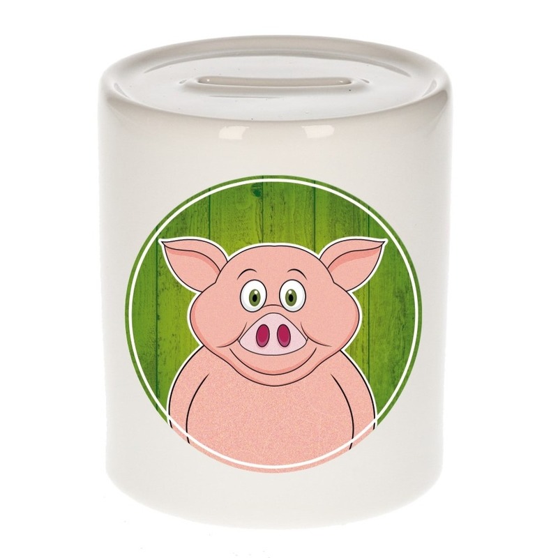 Varkens spaarpot voor kinderen 9 cm -
