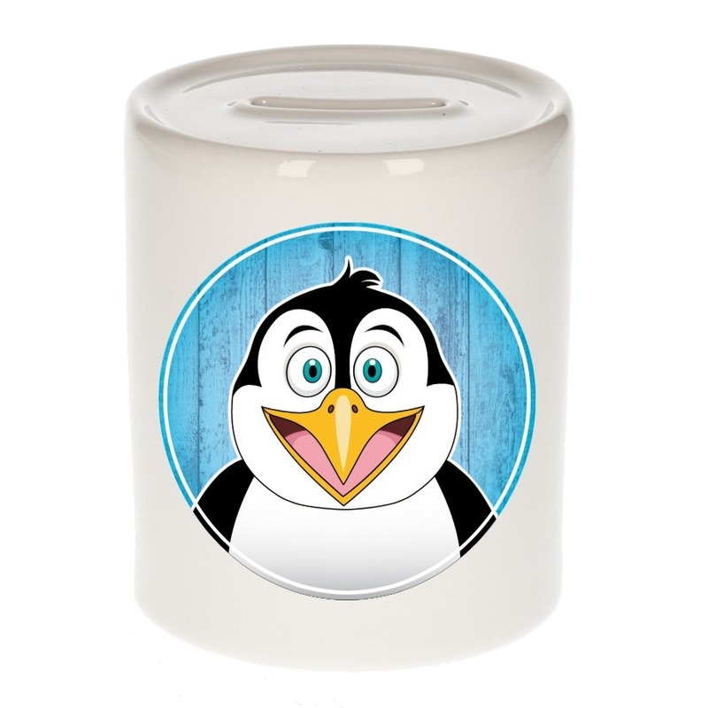 Pinguins spaarpot voor kinderen 9 cm -