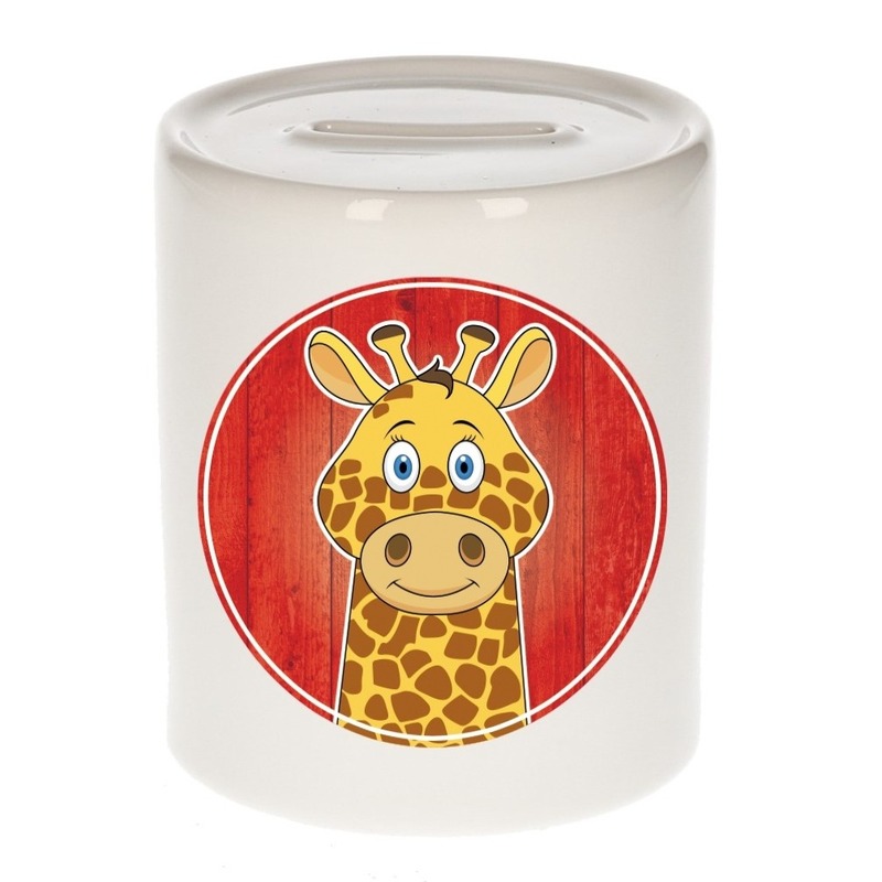 Giraffen spaarpot voor kinderen 9 cm -
