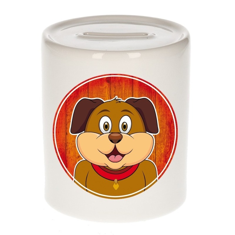 Honden spaarpot voor kinderen 9 cm -