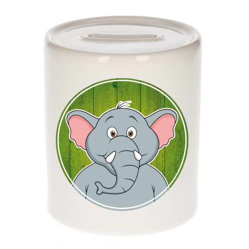 Olifanten spaarpot voor kinderen 9 cm -