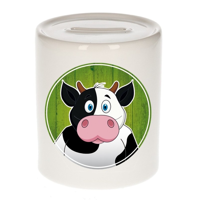 Koeien spaarpot voor kinderen 9 cm -