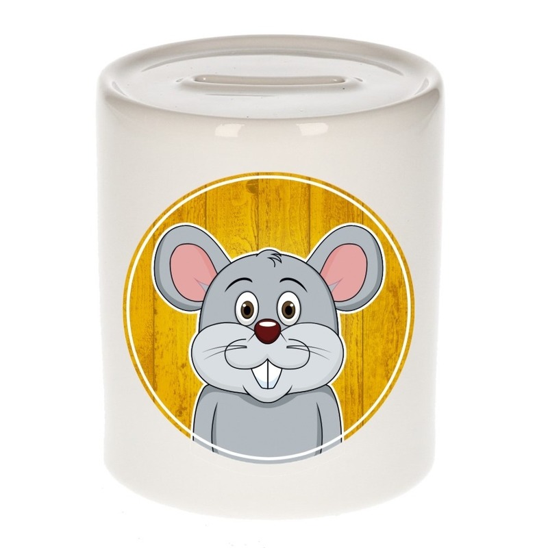 Muizen spaarpot voor kinderen 9 cm -
