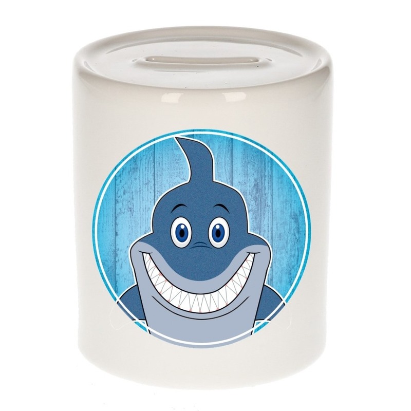Haaien spaarpot voor kinderen 9 cm -