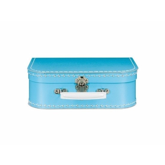 Speelgoed koffertje blauw 25 cm -