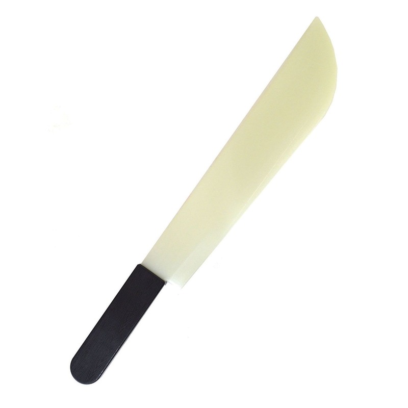 Glow in the dark halloween slagersmes 52 cm -
