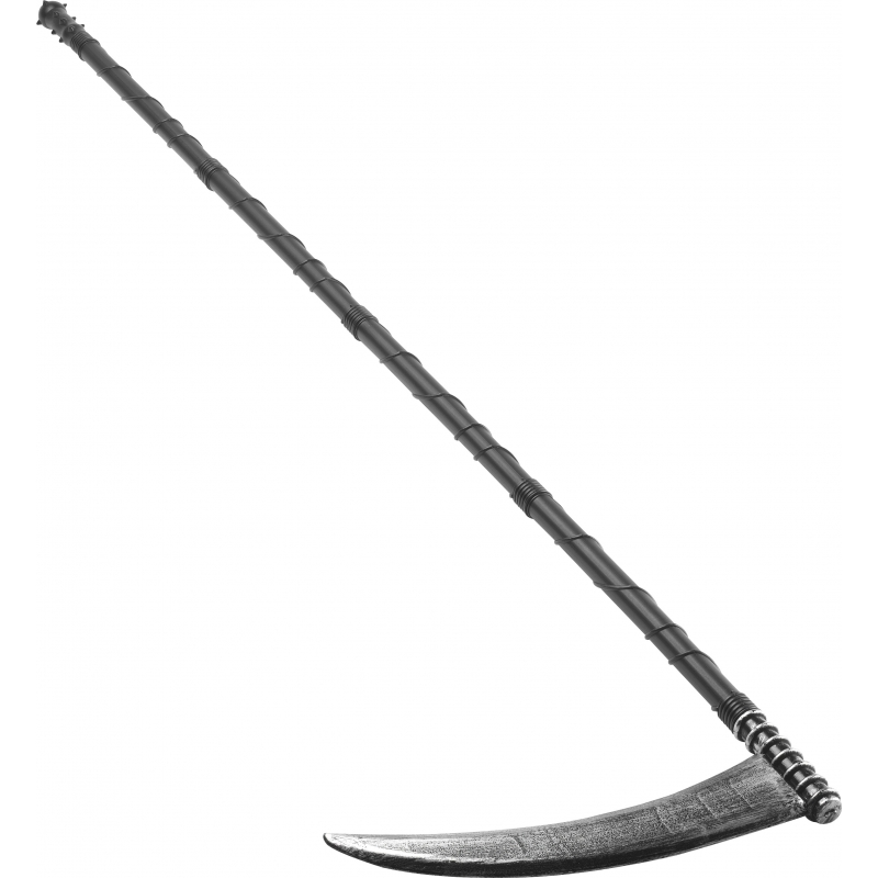 Zwarte zeis van Magere Hein - 138 cm - plastic - the grim reaper -
