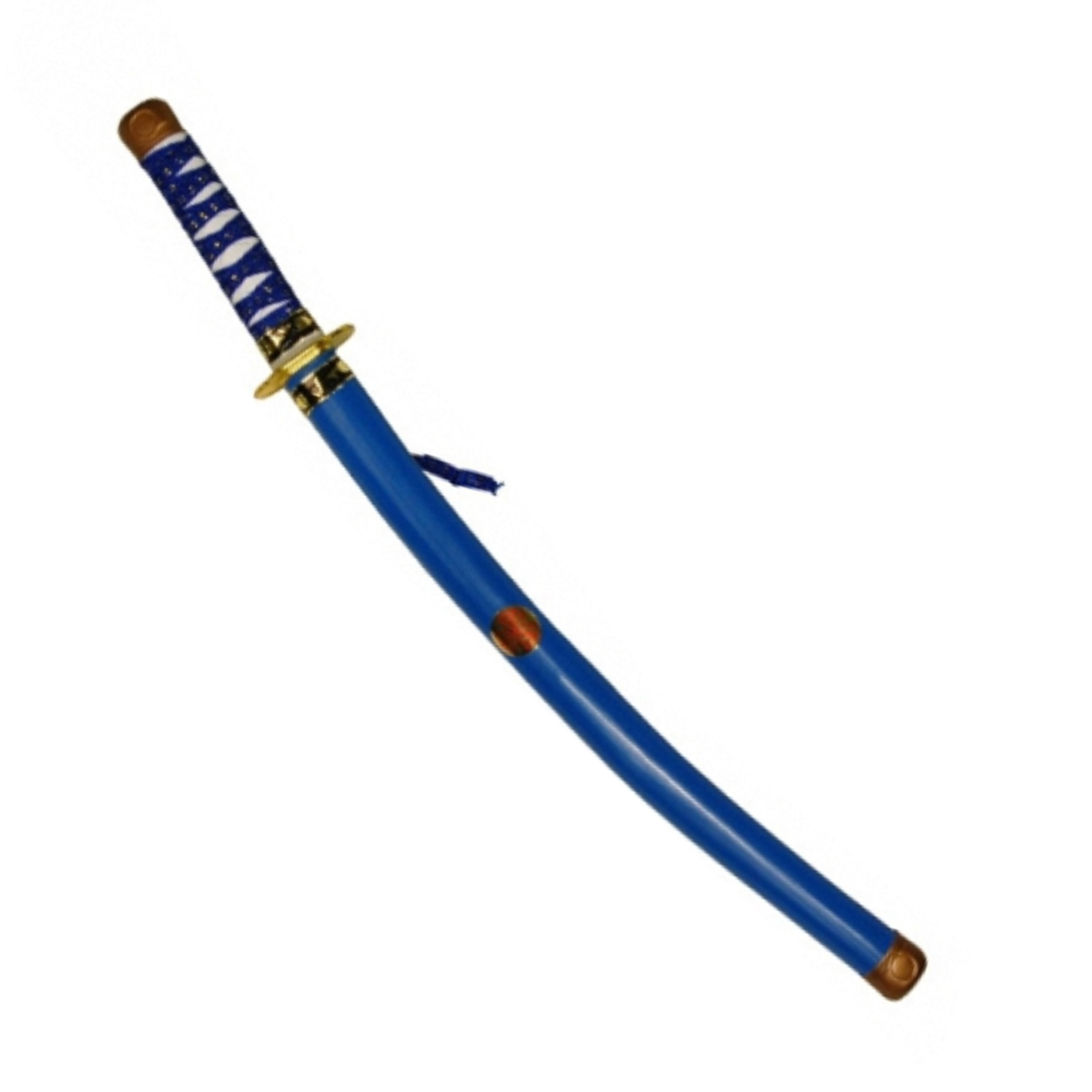 Blauw ninja zwaard van plastic 60 cm -