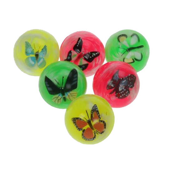 Grote stuiterballen met vlinder 4,5m cm -