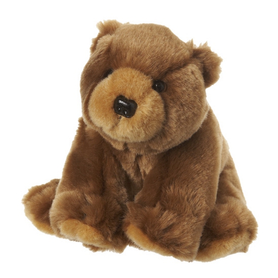 Pluche bruine beer 12 cm -