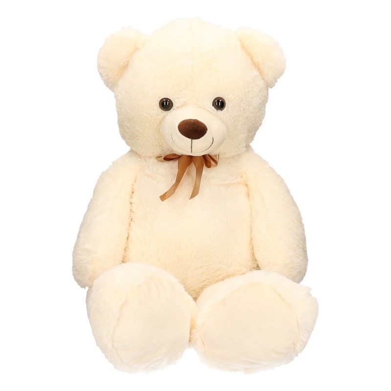 Knuffelbeer XL - pluche - 100 x 30 x 26 cm - extra groot - knuffel beren -