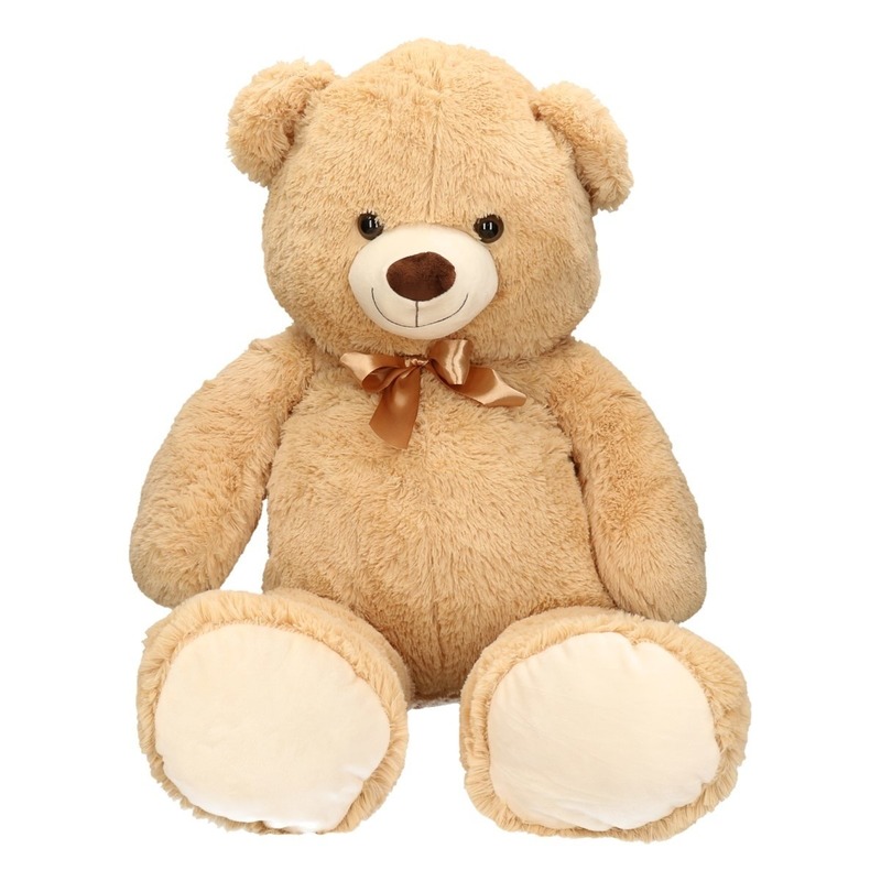 Knuffelbeer XL - pluche - 100 x 30 x 26 cm - extra groot -