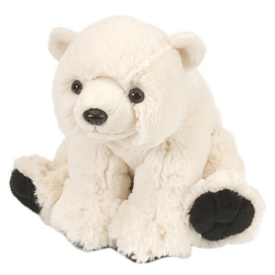Pluche knuffel ijsbeer 20 cm -