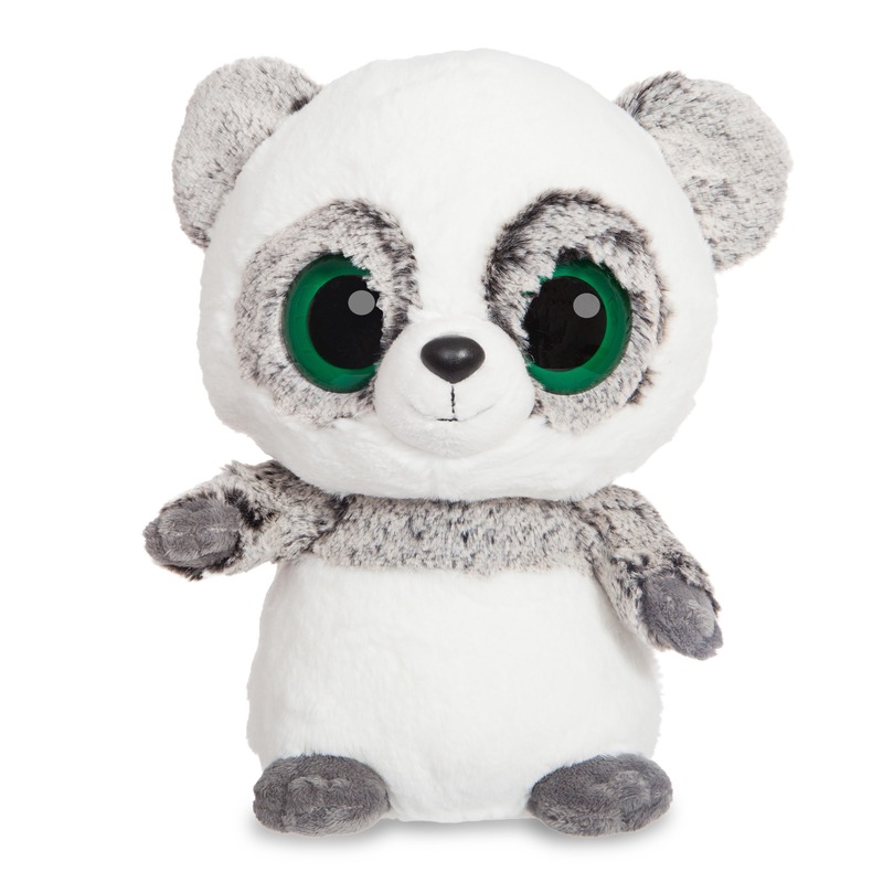 Pluche grijze panda knuffel 20 cm -