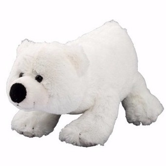 Pluche ijsbeer knuffel 17 cm -