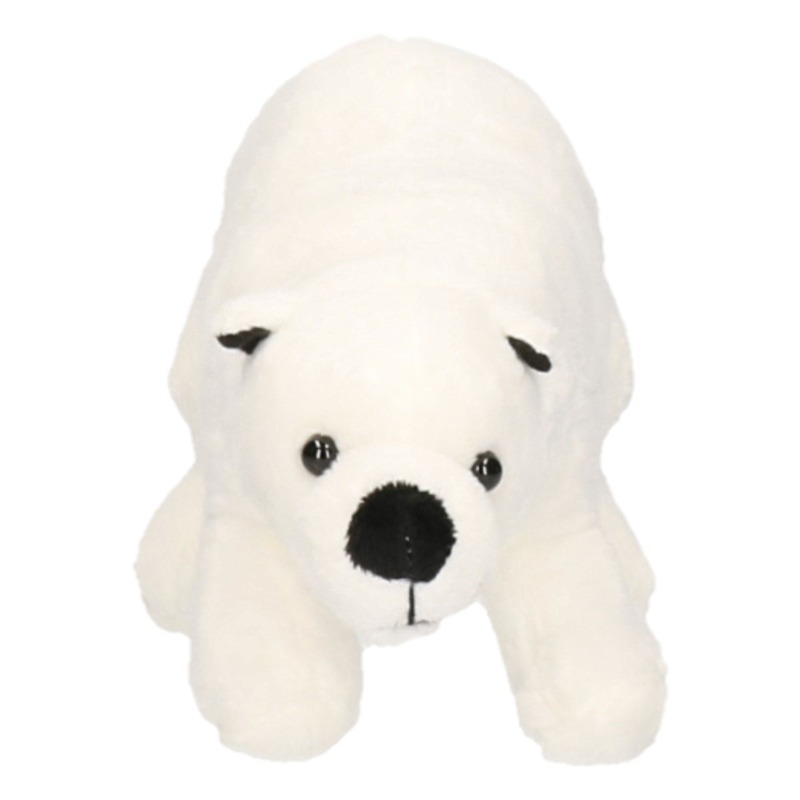 Witte pluche ijsbeer knuffel 21 cm -