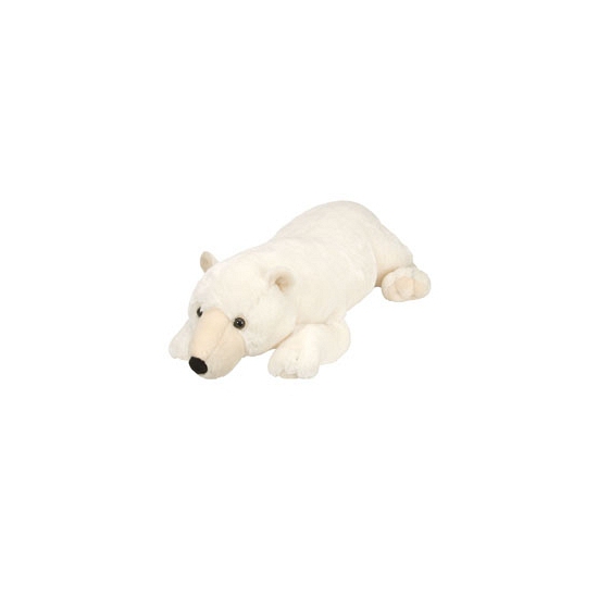 Wild Republic pluche knuffel dier - ijsbeer - groot - wit - 76 cm -