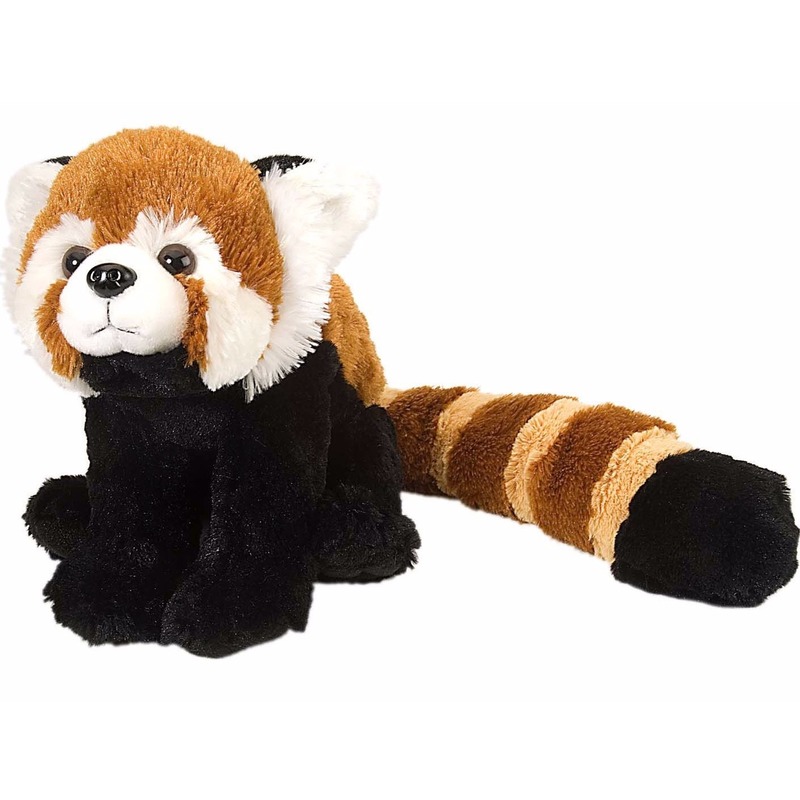Pluche rode dwergpanda knuffel 30 cm -