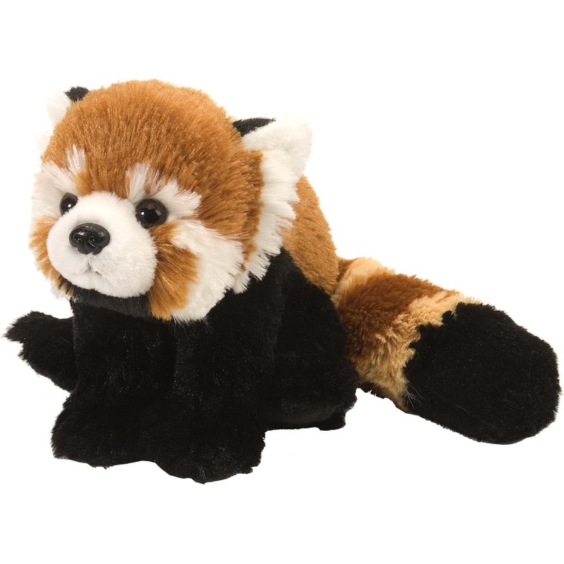 Wild Republic pluche rode panda knuffel - 34 cm - zachte knuffels - bosdieren -