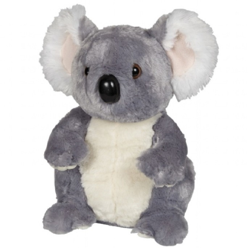 Pluche grijze koala knuffel 30 cm speelgoed -