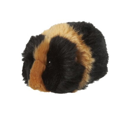 Pluche knuffeldier - cavia - bruin/zwart - 13 cm - knuffels -