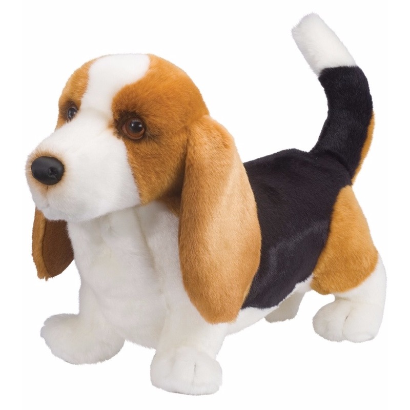 Pluche Basset hond knuffel 41 cm -