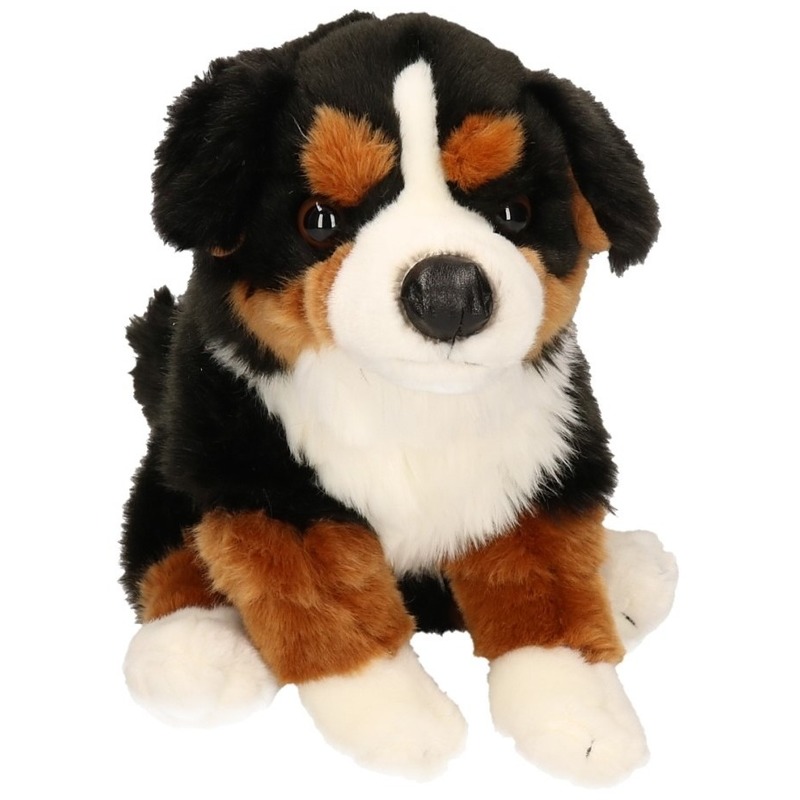 Knuffeldier Berner Sennen hond - zachte pluche stof - premium kwaliteit knuffels - 20 cm -