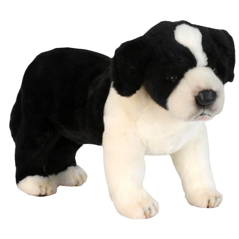 Hansa pluche Border Collie pup knuffel 39 cm -