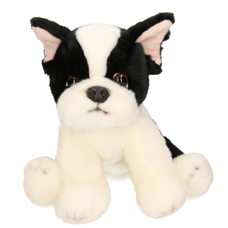 Carldick pluche Franse bulldog hond - knuffel - 24 cm - honden knuffels -