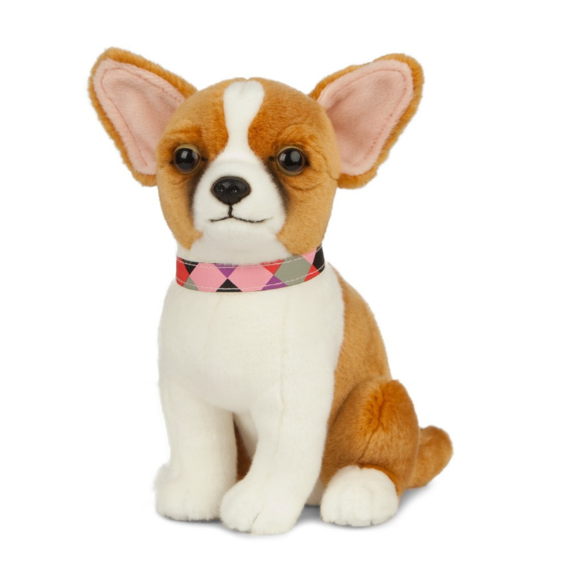Pluche Chihuahua honden knuffel 20 cm speelgoed -