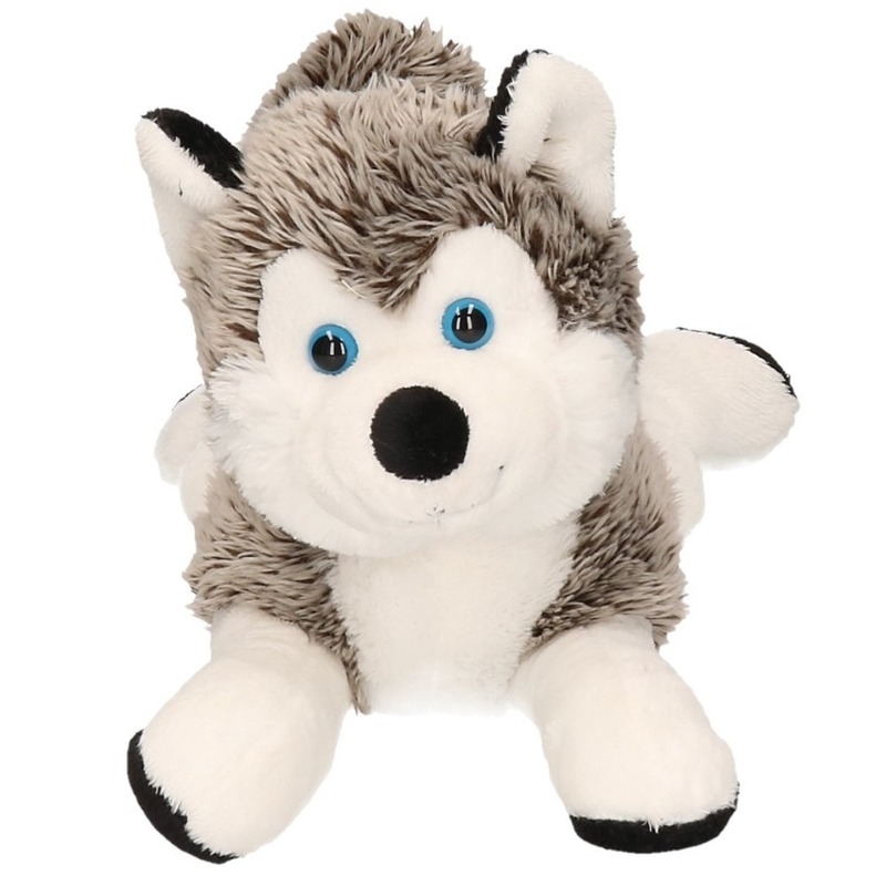 Pluche husky knuffel 30 cm -