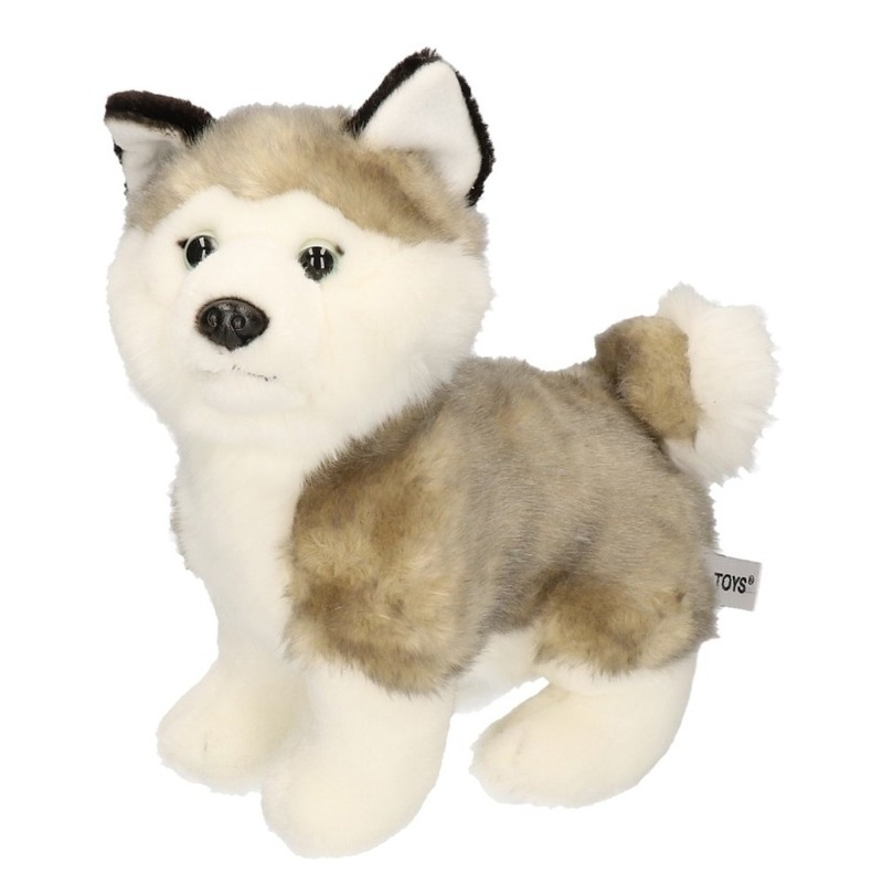 Pluche Husky hond knuffel 24 cm -