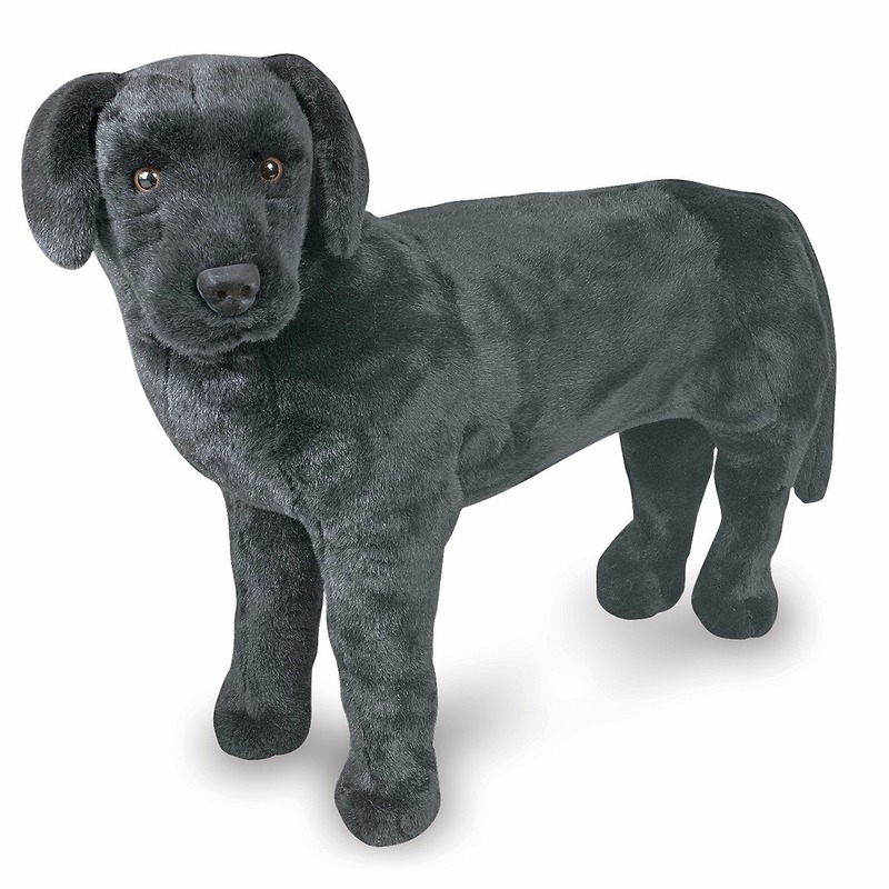 Mega knuffel hond zwarte labrador -