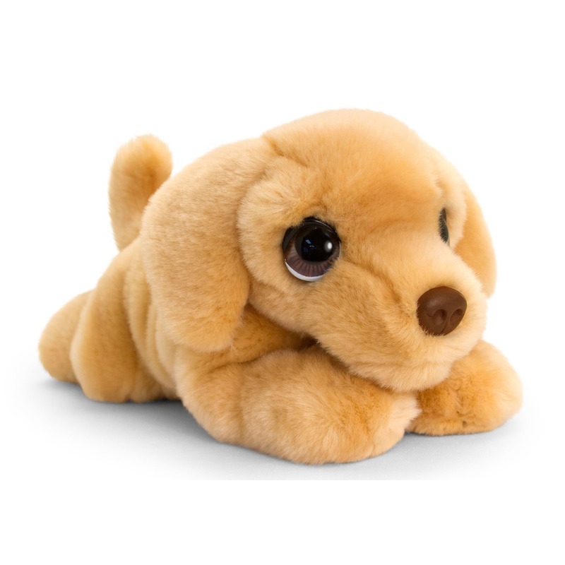 Keel Toys pluche bruine Labrador honden knuffel 37 cm -