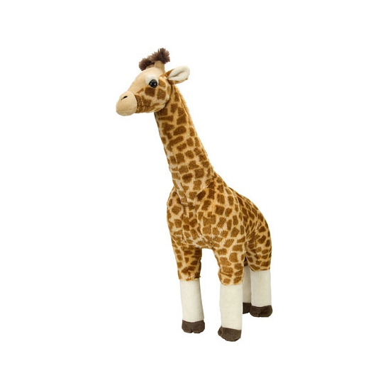 Pluche giraf knuffel - staand - 63 cm - giraffe - knuffeldieren -