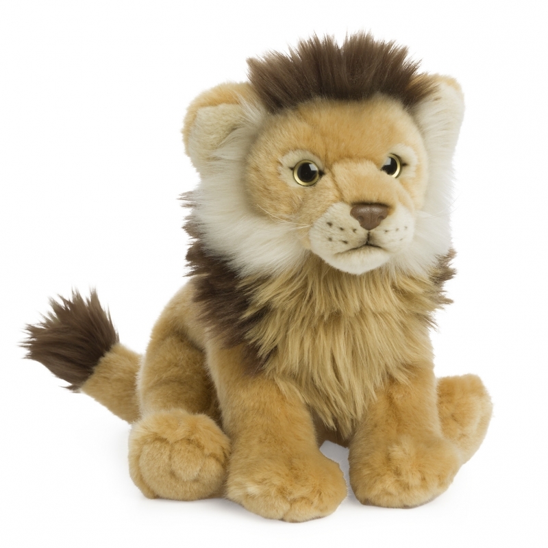 WNF pluche leeuw knuffel zittend 23 cm -