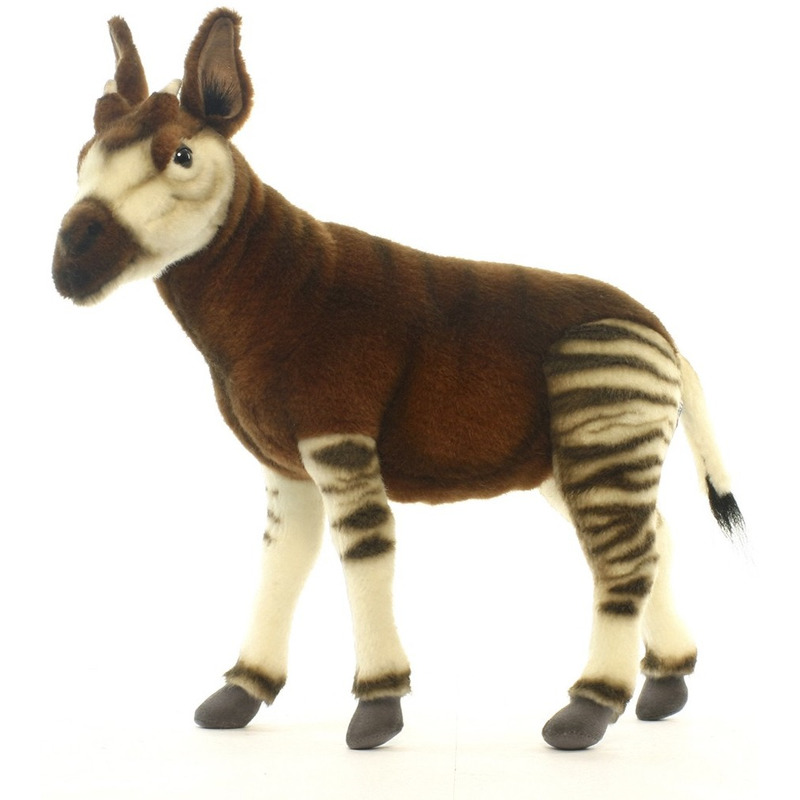 Hansa Okapi knuffel - 35 cm - pluche - knuffeldier - realistisch - luxe kwaliteit -