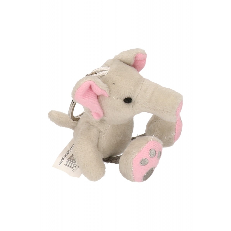 Olifanten knuffels sleutelhangers 10 cm -