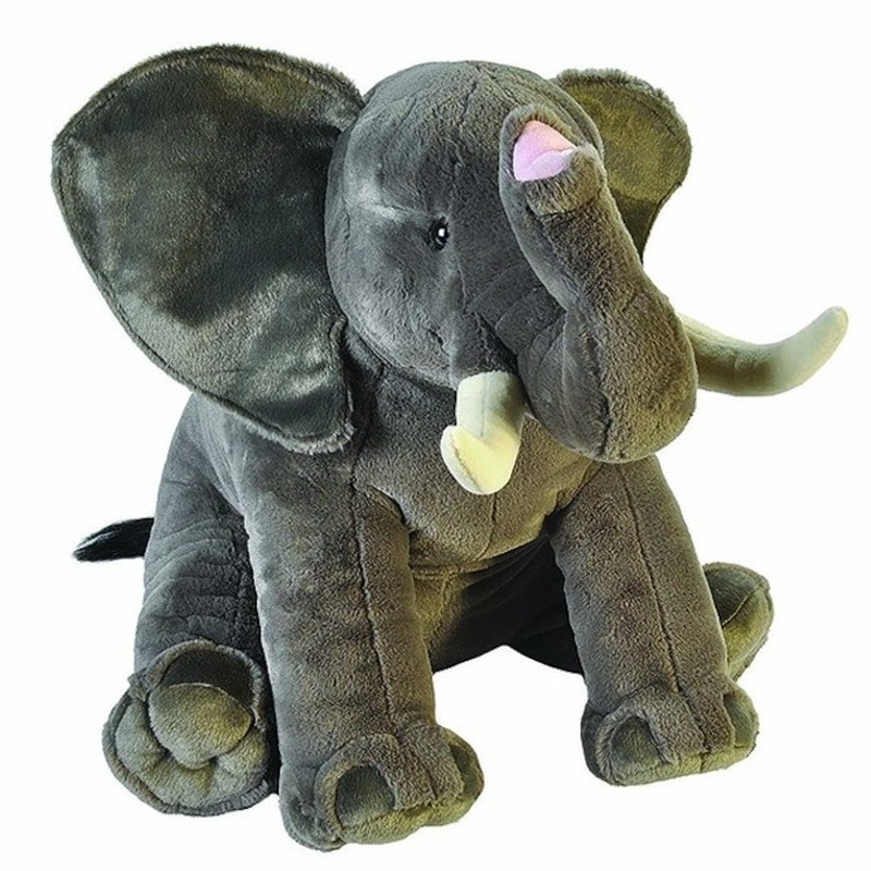 Grote pluche olifant knuffel 70 cm -