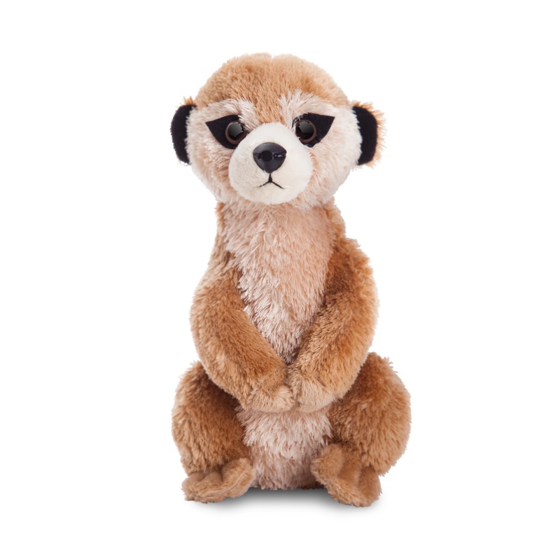 Pluche stokstaartje knuffel - 20 cm - Kinder speelgoed dieren knuffels -
