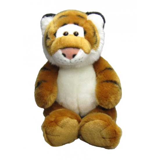Knuffel tijger zittend 33 cm -