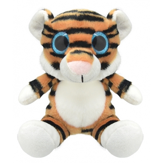 Pluche tijger knuffel 19 cm -