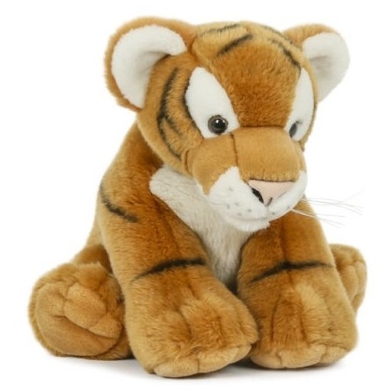 Pluche tijger knuffel 30 cm speelgoed -
